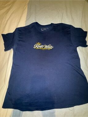 Gildan Navy Blue Short Sleeve Tee with Gold "Kings Wear" Chest Logo